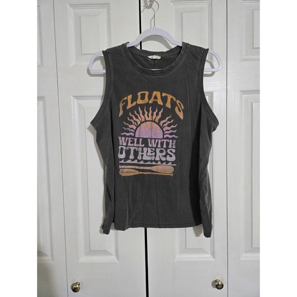 Maurices Tops - Maurices xl women's gray graphic tank top